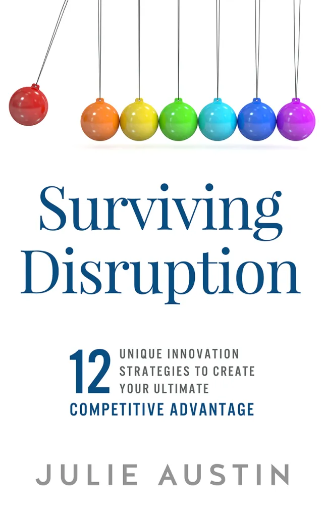 Surviving-Disruption-cover Julie Austin's 2025 nook, Creating Serendipity on sale now!